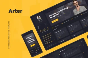 Mua Arter - CV Resume Portfolio Template giá rẻ