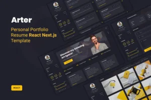 Mua Arter - Personal Portfolio Resume React Template giá rẻ