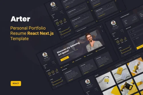 Mua Arter - Personal Portfolio Resume React Template giá rẻ