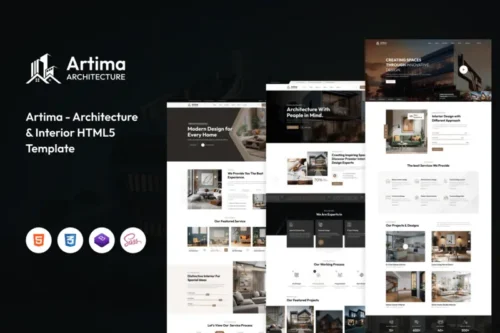 Mua Artima – Modern Architecture & Interior HTML5 giá rẻ