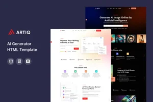 Mua Artiq - AI Generator HTML Template giá rẻ
