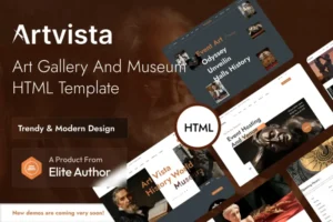 Mua Artvista - Art Gallery And Museum HTML Template giá rẻ