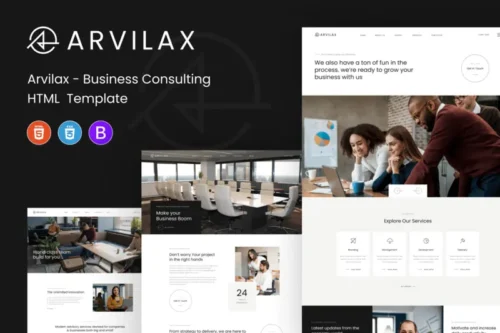 Mua Arvilax - Business Consulting HTML Template giá rẻ