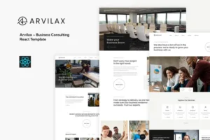 Mua Arvilax – Business Consulting React Template giá rẻ
