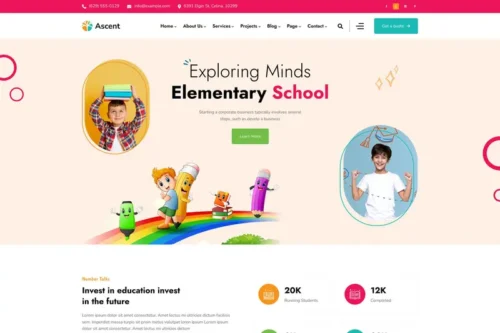 Mua Ascent - Tailwind CSS Childcare & Kids Template giá rẻ
