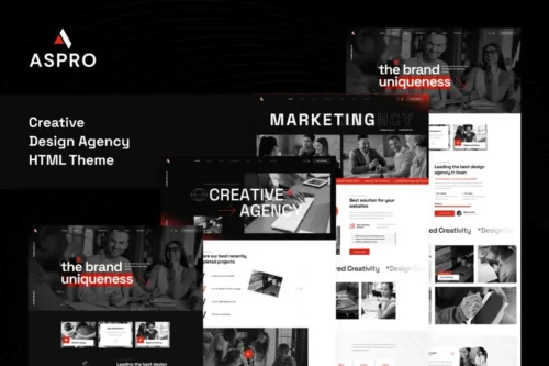 Mua Aspro - Creative Design Agency HTML Template giá rẻ