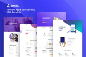 Mua Astriol - Software App, SaaS Landing HTML Template giá rẻ