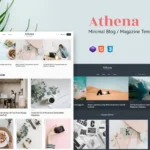 Athena – Minimal Blog/Magazine HTML Template