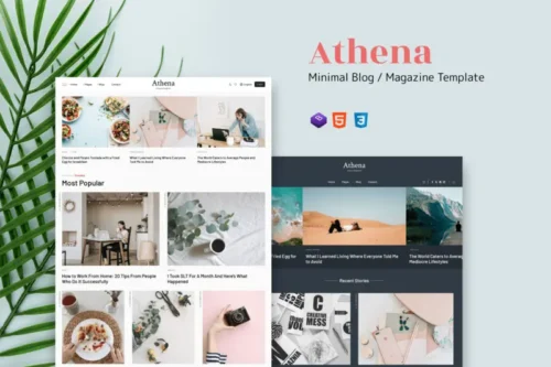 Mua Athena - Minimal Blog/Magazine HTML Template giá rẻ