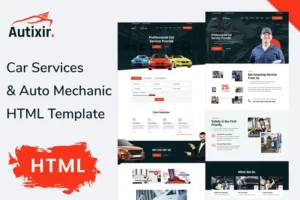 Mua Autixir - Car Services Auto Mechanic HTML Template giá rẻ