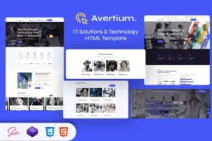 Mua Avertium – IT Solutions & Technology HTML Template giá rẻ