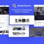 Avertium – IT Solutions & Technology REACT Templat