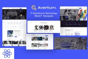 Mua Avertium – IT Solutions & Technology REACT Templat giá rẻ