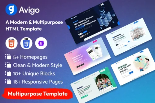 Mua Avigo - Multipurpose Business HTML Template giá rẻ