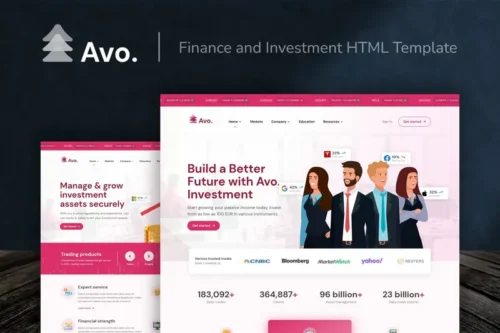 Mua Avo - Finance and Investment HTML Template giá rẻ