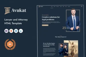 Mua Avukat – Lawyer and Attorney HTML Template giá rẻ