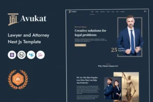 Mua Avukat – Lawyer and Attorney Next Js Template giá rẻ