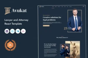 Mua Avukat – Lawyer and Attorney React Template giá rẻ