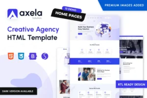 Mua Axela - Creative Agency & Portfolio HTML Template giá rẻ