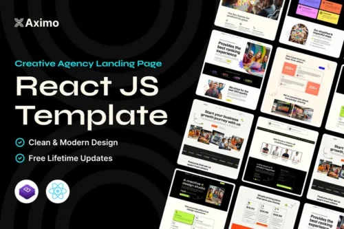 Mua Aximo - Creative Agency React Js Template giá rẻ