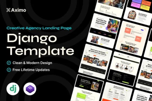 Mua Aximo - Django 5 - Creative Agency Template giá rẻ