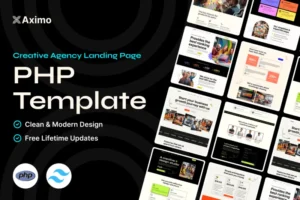 Mua Aximo – PHP - Creative Agency Tailwind Template giá rẻ