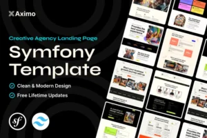 Mua Aximo - Symfony Creative Agency Tailwind Template giá rẻ
