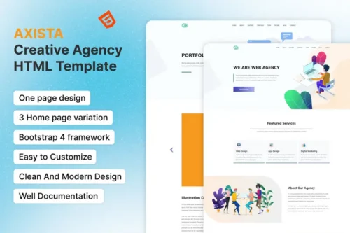 Mua AXISTA - Creative Agency HTML Template giá rẻ