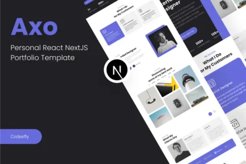 Mua Axo personal portfolio React NextJS Template giá rẻ