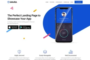 Mua Axuta | App Landing Page Template giá rẻ
