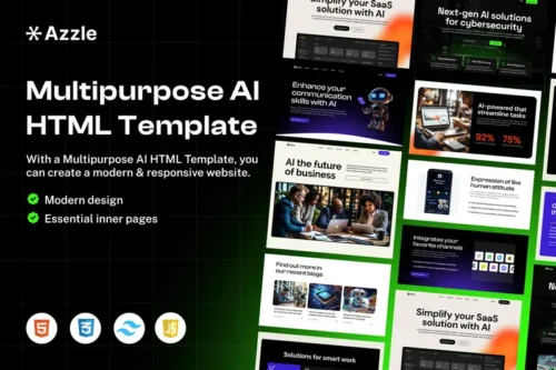 Mua Azzle - AI Technology & Startup Business Tailwind giá rẻ