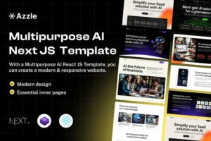 Mua Azzle - AI Technology & Startup React Next Js Temp giá rẻ