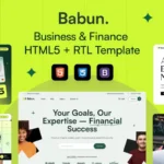 Babun – Business & Finance HTML5 + RTL Template
