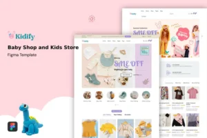 Mua Baby Shop and Kids Store Figma Template giá rẻ