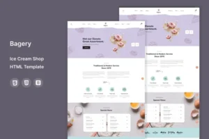 Mua Bagery - Ice Cream Shop HTML5 Template giá rẻ