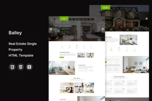 Mua Balley |Real Estate Single Property HTML5 Template giá rẻ