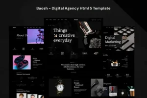Mua Baosh - Digital Agency HTML Template giá rẻ