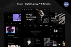 Mua Baosh - Digital Agency PHP Template giá rẻ