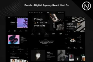 Mua Baosh - Digital Agency React Next Js Template giá rẻ