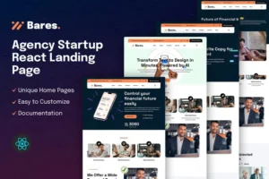 Mua Bares - Agency Startup React Landing Page giá rẻ