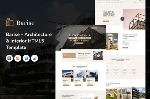 Mua Barise - Architecture & Interior HTML5 Template giá rẻ
