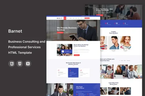 Mua Barnet -Consulting and Professional HTML Template giá rẻ