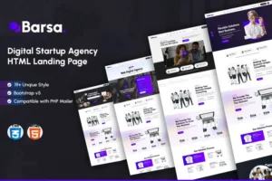 Mua Barsa - Digital Startup Agency HTML Landing Page giá rẻ