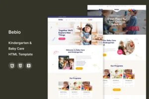 Mua Bebio - Kindergarten & Baby Care HTML Template giá rẻ