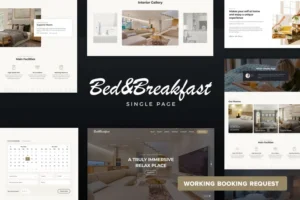 Mua Bed&Breakfast Single Page Template giá rẻ