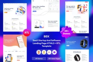 Mua Bek - Saas & Software HTML5 + RTL Template giá rẻ
