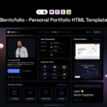 Bentofolio – Personal Portfolio HTML Template