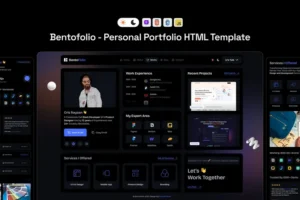 Mua Bentofolio - Personal Portfolio HTML Template giá rẻ
