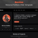 Bentos – Personal Portfolio HTML Template