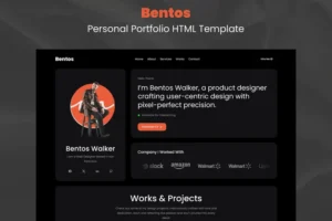 Mua Bentos - Personal Portfolio HTML Template giá rẻ